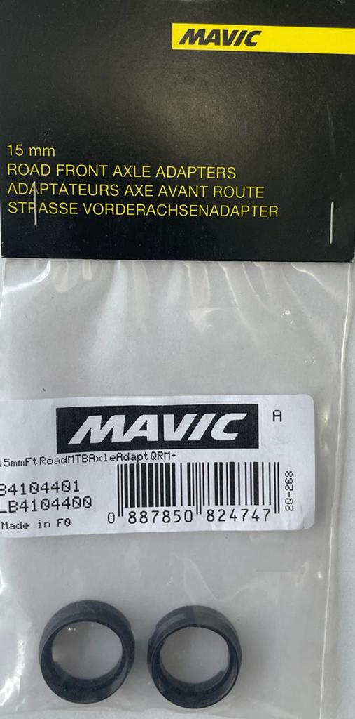 Adaptadores de Rueda Delantera Mavic 15x100mm Atornillables QRM+